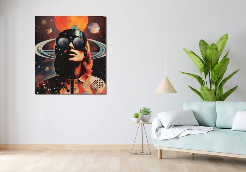 Obraz 90x100cm Kosmiczne Wizje zdjęcie 2