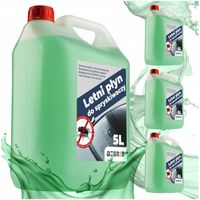 PŁYN DO SPRYSKIWACZY LETNI 20L ZAPACH OWOCOWY AUTO USUWA OWADY MOCNY 4X5L