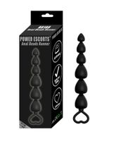 plug power escorts   anal beads runner   silicone black
