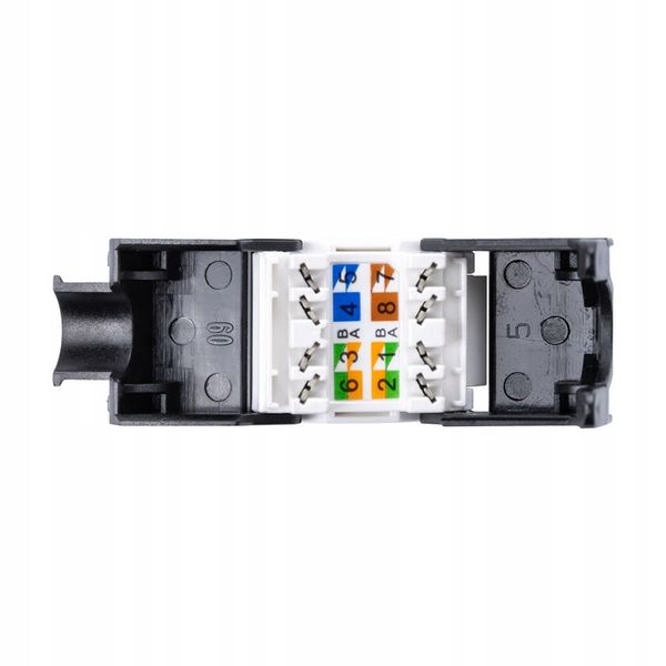 Simon 10 Gniazdo internetowe komputerowe pojedyncze RJ45 kat.5e, biały zdjęcie 11