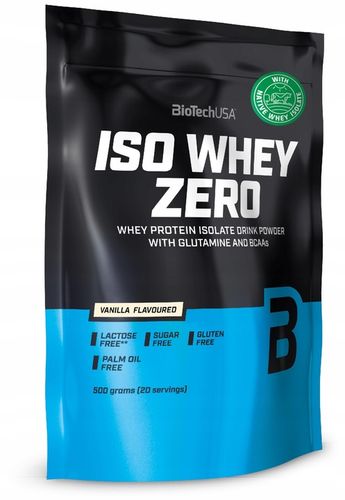 BIOTECH ISO WHEY ZERO 500g PROTEIN ISOLATE WPI EAA | WANILIA na Arena.pl