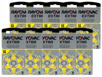 Baterie do aparatów słuchowych - RAYOVAC EXTRA - 10 / PR70 - 60 sztuk