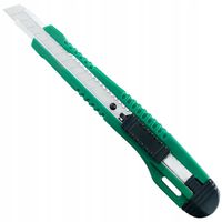 Nożyk do Tapet Folii Papieru Kartonu Nóż budowlany Łamany 9mm Zielony 1szt