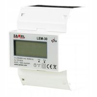 ZAMEL LICZNIK ENERGII ELEKTRYCZNEJ 3F LCD LEM-30