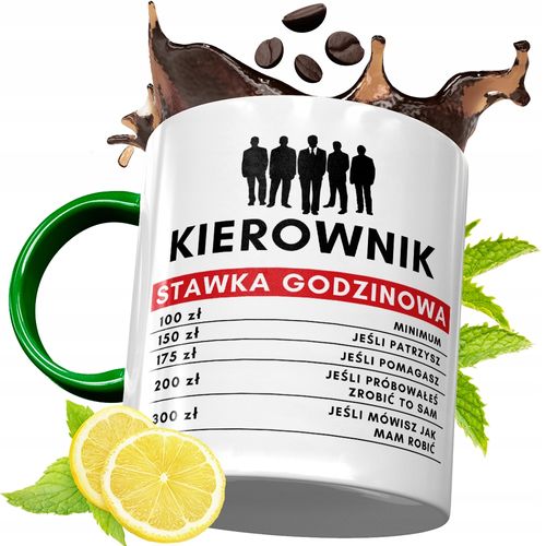 Kubek Zielony Dla Kierownika Na Urodziny Prezent Z Nadrukiem Ze Zdjęciem na Arena.pl