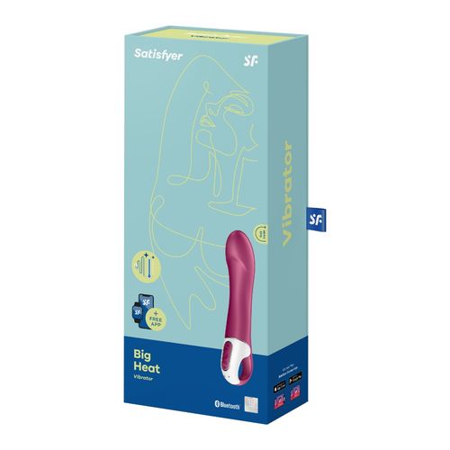 Podgrzewany Wibrator Z Realistyczną Główką Satisfyer Big Heat Connect App na Arena.pl