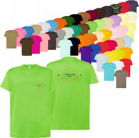 KOSZULKA T-SHIRT DOWOLNY HAFT firmowa reklamowa LOGO tekst grafika 5szt