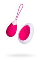 a-toys, vibrating egg with remote control, silicone, pink and white, 12 cm