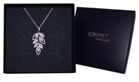 Naszyjnik listki ślub srebro regulowany BOHO glam KOKONET 8-0548