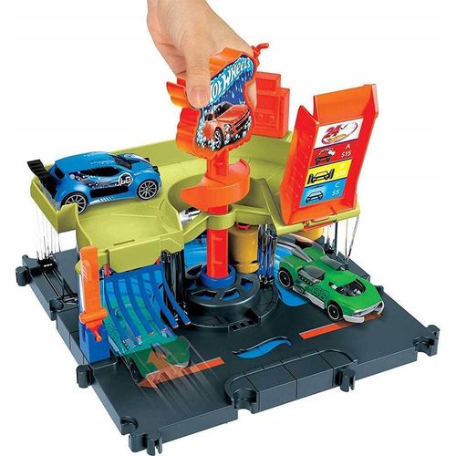 Hot Wheels City Rajdowa Myjnia HDR24 HDR27 zestaw tor z autkiem na Arena.pl