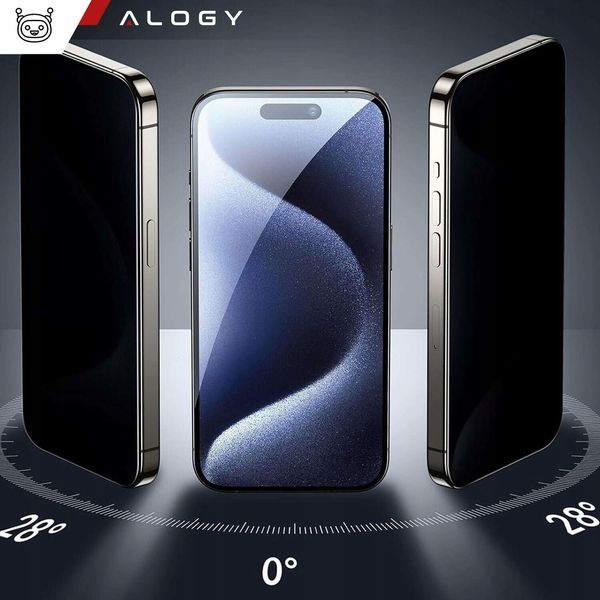 Szkło hartowane Prywatności 9H do iPhone 15 Plus/Pro Max zdjęcie 9