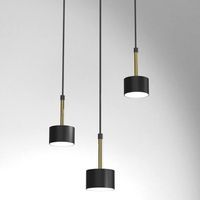 Metalowa lampa wisząca ARENA pokojowy zwis czarna kaskada