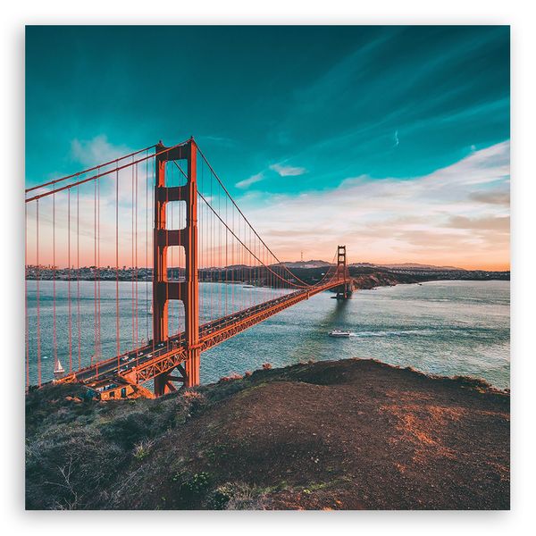 OBRAZ NA PŁÓTNIE DO SALONU Most Golden Gate zdjęcie 4
