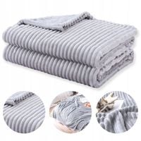 GRUBY KOC ŚWIĄTECZNY 160X200 NARZUTA NA ŁÓŻKO NA KANAPE NA NAROŻNIK PLED