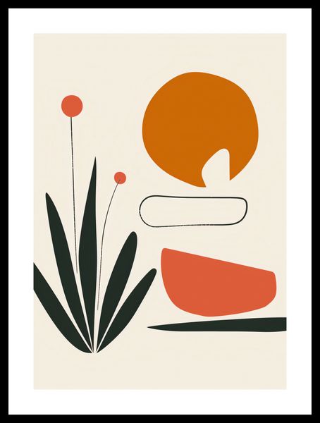 Plakat 64x90cm Abstrakcyjny Zen zdjęcie 3