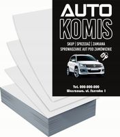 Ulotki A5 reklamowe firmowe 100 szt różne wzory AUTO KOMIS