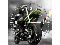 30X30CM ZEGAR MONSTERBIKE OBRAZ DREWNO