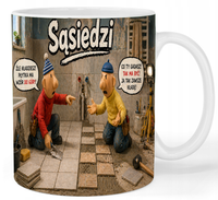 Kubek ceramiczny Sąsiedzi - Pat i Mat