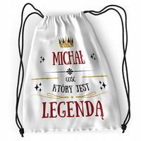 Plecak Dla Michała Sportowy Szkolny Worek Torba Z Nadrukiem Ze Zdjęciem