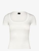 T-shirt z krótkim rękawem Gina Tricot RIB