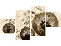 90CM 160 OBRAZ 4 ELEM DMUCHAWCE BEŻU ŚCIENNY