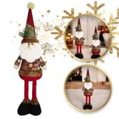 mikołaj figurka, wyciągane nogi boże narodzenie 62 cm z pluszu ksn159