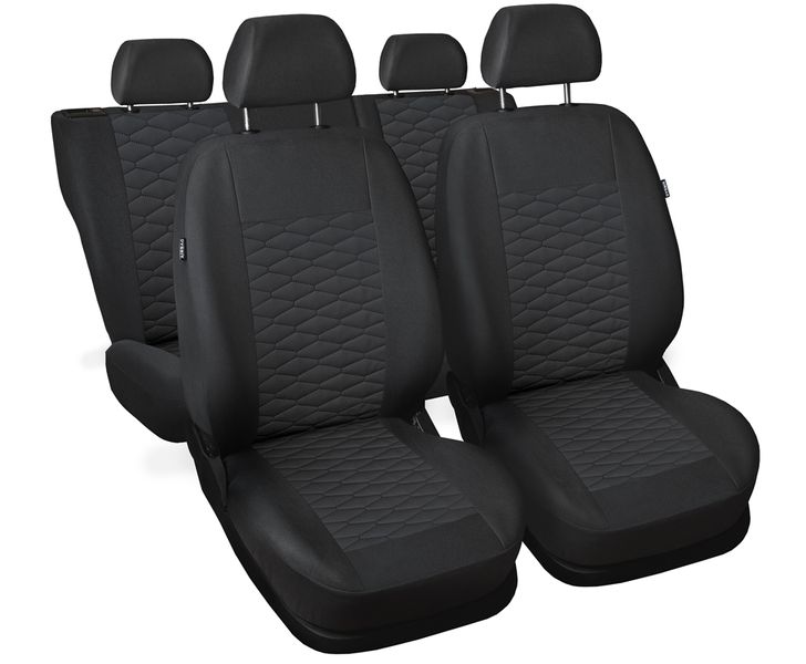 Uniwersalne skórzane pokrowce MODERN MP-2 SZARE do AUDI A6 C4 C5 C6 C7 C8 zdjęcie 1