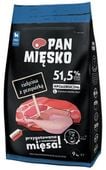 Hipoalergiczna karma dla dużych szczeniąt Pan Mięsko Cielę + Przepiórka 9kg