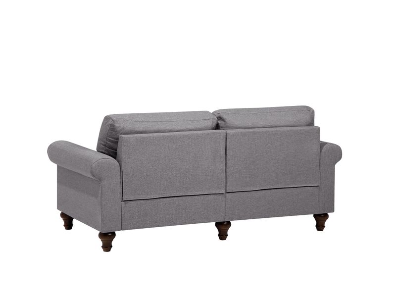 Sofa 3-osobowa jasnoszara OTRA zdjęcie 4