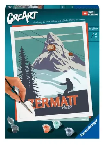 Creart. Malowanie Po Numerach. Seria C. Zermatt, Szwajcaria na Arena.pl