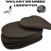 Wkłady do misek lęgowych dla gołębi 8mm Gruby filc 50szt Wkład