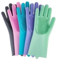 rękawice silikonowe do mycia 15x33cm para xj3733