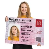 Kartka Urodzinowa na 18 dla Dziewczyny Śmieszny Prezent dla Koleżanki Klasy