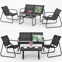 Zestaw meble OGRODOWE na taras do ogrodu KOMPLET stół 2 x fotel sofa