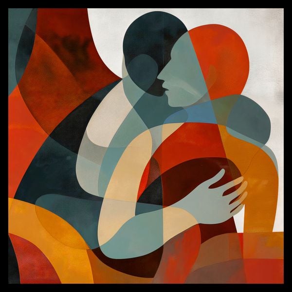 Plakat 50x50cm Objęcia zdjęcie 2