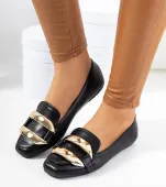 Czarne mokasyny damskie Renwick 37