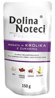 Karma dla psa z dużą zawartością mięsa Dolina Noteci Królik i Żurawina 150g