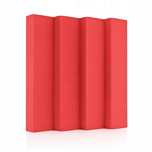PANEL AKUSTYCZNY WYGŁUSZAJĄCY WAVE 30x30x5,5 CM - czerwony na Arena.pl