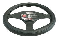 POKROWIEC NA KIEROWNICĘ - LUXURY - CZARNY