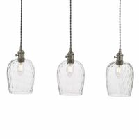 Potrójna lampa wisząca Hadano HAD3661-03 Dar Lighting przezroczysta chrom