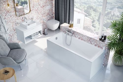 Wave Slim wanna prostokątna 160x80 cm biały połysk na Arena.pl