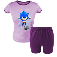 Krótka Piżama dziecięca Sonic - Szybki jak błyskawica