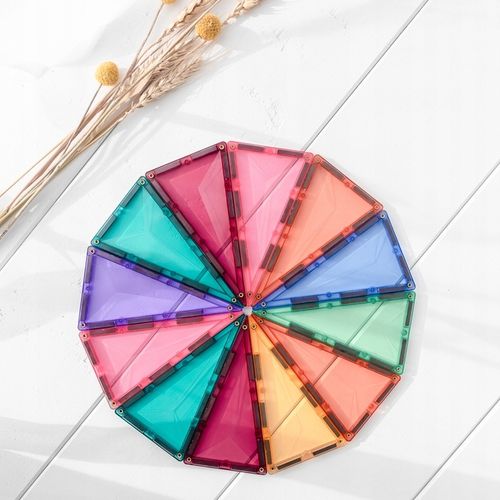 Klocki Magnetyczne konstrukcyjne duże 120 el. CONNETIX Pastel Creative Pack na Arena.pl