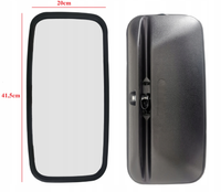 Lusterko 415x200 Lustro na rurkę 16-18mm Ciągnik Koparka Ładowarka Traktor