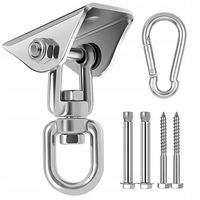 HAK SUFITOWY DO MONTAŻU HUŚTAWKI HAMAKA + 4 ŚRUBY MOCOWANIE SUFITOWE UCHWYT