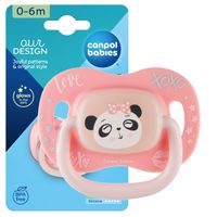 CANPOL Smoczek uspokajający symetryczny 0-6m EXOTIC PANDA
