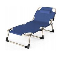 SKŁADANE ŁÓŻKO TURYSTYCZNE BIZNESOWE POLOWE LEŻAK KANADYJKA NIEBIESKA