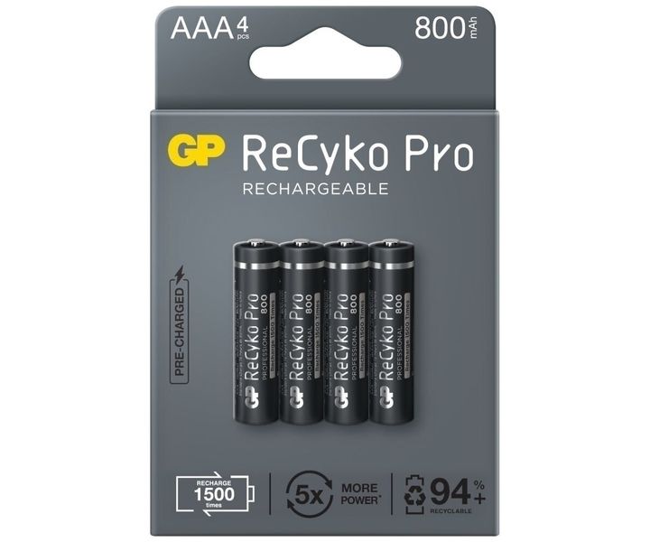 GP Recyko+ PRO R03/AAA 800mAh Series B4 zdjęcie 1