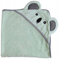 Ręcznik Kąpielowy Dla Dzieci Koala Mięta 85X85Cm Z Kapturem