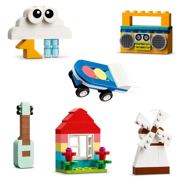 DUŻY ZESTAW PUDEŁKO klocków LEGO CLASSIC DLA DZIECI KREATYWNYCH 850el zdjęcie 3